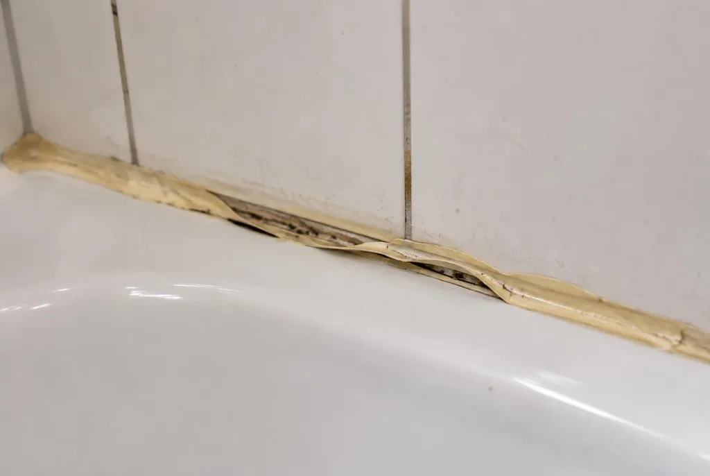 Kitbedrijf Bussum – loslatende kit naast het bad